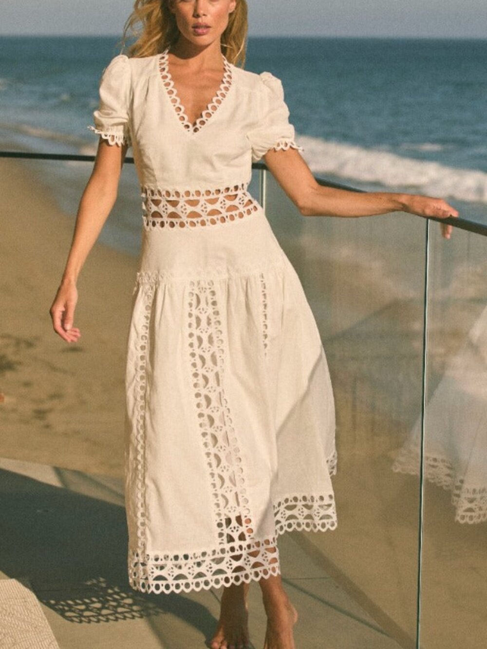 btb Los Angeles FREYA TRIM DRESS